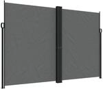 vidaXL Seitenmarkise Ausziehbar Anthrazit 220x1000 cm 4004778