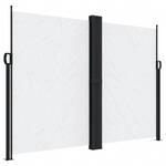 vidaXL Seitenmarkise Ausziehbar Wei&szlig; 180x600 cm 4004646