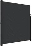 vidaXL Seitenmarkise Ausziehbar Schwarz 220x600 cm 4004564