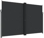 vidaXL Seitenmarkise Ausziehbar Schwarz 220x600 cm 4004669