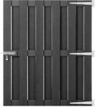 vidaXL Gartentor WPC 100x112 cm Grau 318103