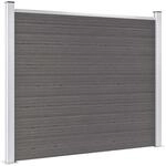 vidaXL Zaunelement WPC 180x146 cm Grau 148982