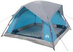 vidaXL Campingzelt 4 Personen Blau Wasserdicht 4009453