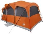vidaXL Zelte mit Dach Grau und Orange 435 x 255 x 216 cm Polyester 4100687