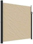 vidaXL Seitenmarkise Ausziehbar Beige 200x500 cm 4004465
