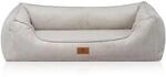 Knuffelwuff Hundebett Nunavut Orthop&auml;disch Cord M-L 85 x 63cm Hellgrau