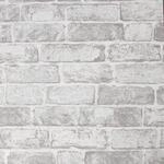 Papiertapete Fresco Backsteinwand Wei&szlig;
