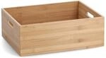 Zeller Aufbewahrungskiste Bambus 30 cm x 40 cm x 14 cm Natur