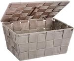 Wenko Badkorb Adria mit Deckel Taupe