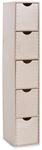 Zeller Schubladenelement Birke 5 F&auml;cher 86,3 cm x 21 cm x 18 cm Natur