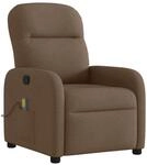 vidaXL Massagesessel Braun Stoff 4015536