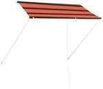 vidaXL Einziehbare Markise 250&times;150 cm Orange und Braun 145896