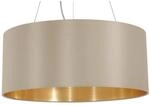 Eglo Pendelleuchte Maserlo 3-flammig Taupe