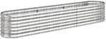 vidaXL Hochbeet Verzinkter Stahl 224x40x36 cm Silbern 318877