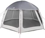 vidaXL Poolzelt mit Abnehmbarem &Uuml;berzelt Netzw&auml;nden Grau 510x510cm 4100636