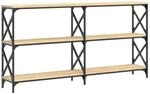 vidaXL Konsolentisch Sonoma-Eiche 156x28x80,5 cm Holzwerkstoff