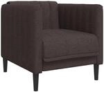 vidaXL Sessel Dunkelbraun Stoff 372598
