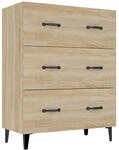 vidaXL Sideboard Sonoma-Eiche 69,5x34x90 cm Holzwerkstoff 812162