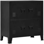 vidaXL Lagerschrank Industrial Schwarz 75x40x80 cm Stahl 145358
