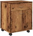 vidaXL Rollcontainer Altholz-Optik 45x38x54 cm Holzwerkstoff 856654