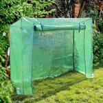Wiltec Gew&auml;chshaus 200x77x169cm Foliengew&auml;chshaus T&uuml;r PE-Gitternetz...