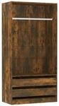 vidaXL Kleiderschrank R&auml;uchereiche 100x50x200 cm Holzwerkstoff Modell 1