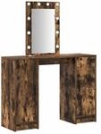 vidaXL Schminktisch mit Speicher Braun 102 x 33 x 135 cm Holzwerkstoff 865185