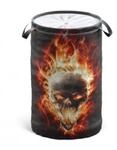 SANILO W&auml;schekorb Totenkopf in Flammen
