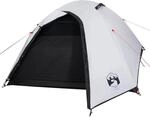 vidaXL Kuppel-Campingzelt 4 Personen Wei&szlig; Dunkel Wasserdicht 94338