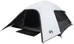 vidaXL Kuppel-Campingzelt 4 Personen Wei&szlig; Dunkel Wasserdicht 94722