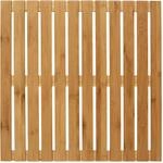 Wenko Baderost Indoor & Outdoor Bambus rutschhemmende Unterseite 50 cm x 50 cm