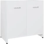 vidaXL Badezimmerschrank Wei&szlig; 60x33x61 cm Holzwerkstoff Modell 1