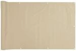 vidaXL Balkon Sichtschutz Oxford-Gewebe 75x600 cm Beige 42333