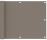 vidaXL Balkon-Sichtschutz Taupe 75x500 cm Oxford-Gewebe 134986
