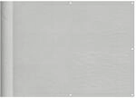 vidaXL Balkon-Sichtschutz Hellgrau 75x500 cm 100 % Polyester-Oxford 4000002