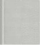 vidaXL Balkon-Sichtschutz Hellgrau 120x400 cm 100 % Polyester-Oxford 4000015