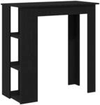 vidaXL Bartisch Schwarz Eichen-Optik 102 x 50 x 103,5 cm Holzwerkstoff 862706