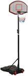 vidaXL Basketballst&auml;nder Schwarz 216-250 cm Polyethylen 93656
