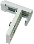 Gardinia Universal-Klemmtr&auml;ger Metall Wei&szlig; 2-er Pack