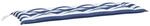 vidaXL Gartenbank-Auflage Blau & Wei&szlig; Gestreift 150x50x7 cm 361614