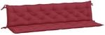 vidaXL Gartenbank-Auflagen 2 Stk Weinrot 200x50x7 cm Oxford-Gewebe 361744