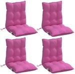 vidaXL Niedriglehner-Auflagen 4 Stk Rosa Oxford-Gewebe 377732