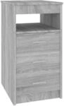 vidaXL Sideboard mit Schubladen Grau Sonoma 40x50x76 cm Holzwerkstoff