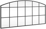 vidaXL Wandspiegel Schwarz 100x50 cm Gew&ouml;lbt Eisen 358638