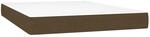 vidaXL Taschenfederkernmatratze Mittel Dunkelbraun 140x200x20 cm Stoff 347797