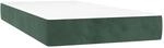 vidaXL Taschenfederkernmatratze Mittel Dunkelgr&uuml;n 80x220x20 cm Samt 4016597