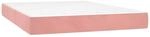vidaXL Taschenfederkernmatratze Mittel Rosa 140x220x20 cm Samt 4016623