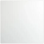 Relaxdays Glas Magnetboard Sicherheitsglas Wei&szlig; Magnetisch 50 cm x 50 cm 3 kg