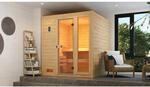 Weka Massivholzsauna Valida 3 Sparset 9,0 kW Kompakt Glast&uuml;r/Fenster