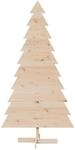 vidaXL Weihnachtsbaum Holz zum Schm&uuml;cken 180 cm Massivholz Kiefer 858195